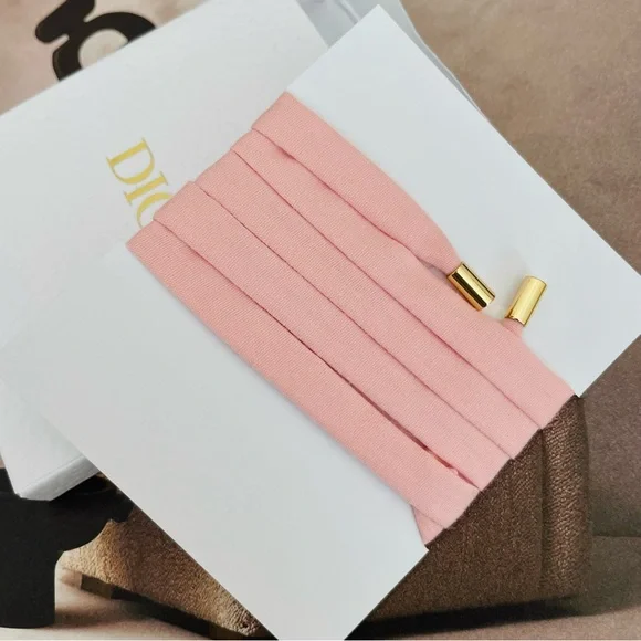 Dior Pink Choker/ Tie-up Charm Bracelet - Picture 3 of 3